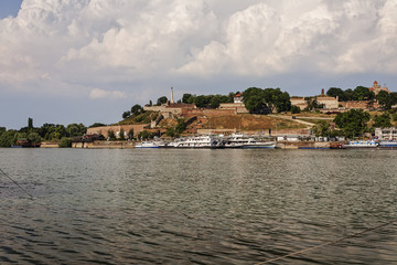 Fototapeta na wymiar Belgrade fortress and panorama view