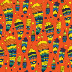 seamless pattern with feather