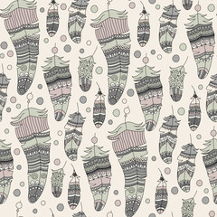 seamless pattern with feather