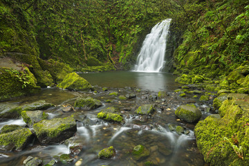 Obraz premium The Gleno Falls in Northern Ireland