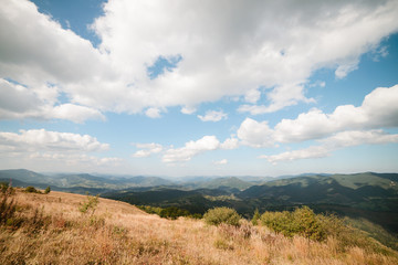 View of Carpathians mountains