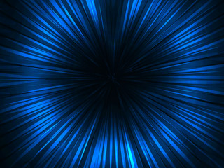 Abstract blue green funnel hole space explosion