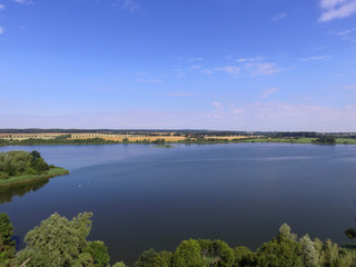 aerial view of a  lake  in germany