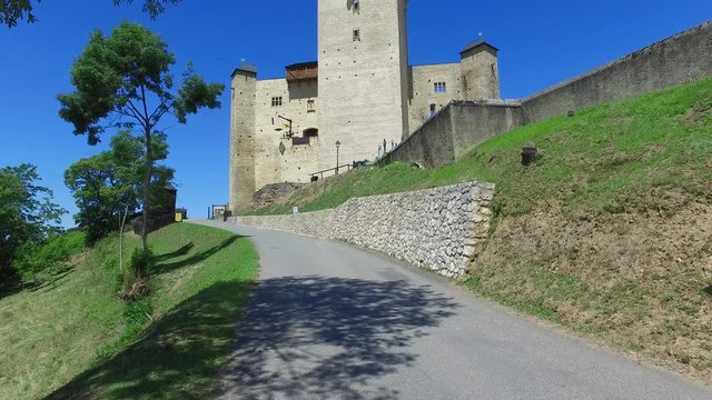Mauvezin castle (Chateau de Mauvezin), built in 14th century by Gaston Febus, Hautes-Pyrenees, France
