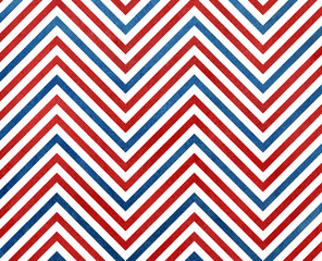 Watercolor dark blue and red stripes background, chevron.