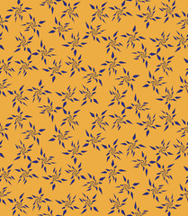Seamless pattern with blue stars