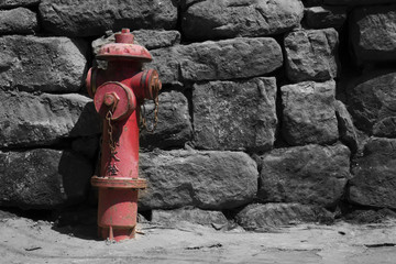 Fire hydrant in ancent town in China