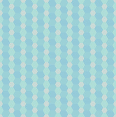 Seamless vector pattern with blue rhombs and hexagons. Can be used as background for business cards, banners or prints.