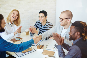 Fototapeta premium Agreement of partners