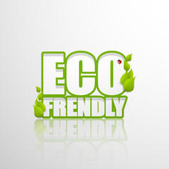 Creative Eco frendly lettering. Vector design, Can be used logo, slogan.

