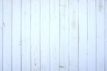 White wood texture background. The vertical boards.