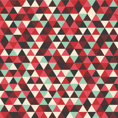 Fototapeta na wymiar abstract vintage in small triangles design background