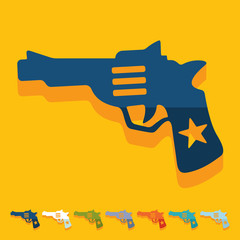 Flat design: revolver