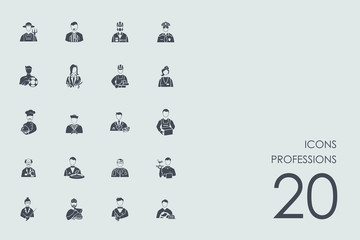 Set of professions icons