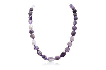 Natural Amethyst Beaded Necklace