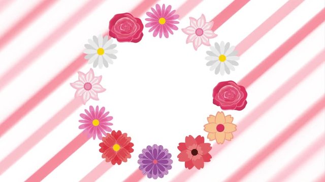 floral decoration design , Video Animation HD1080