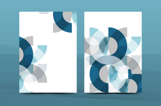 Colorful fresh business A4 cover template - flyer, brochure, book magazine and annual report