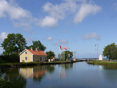Am Götakanal in Sjötorp, Schweden