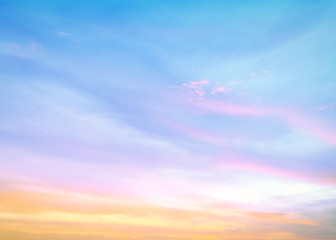 World environment day concept: Sky sunrise background