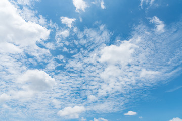 Blue sky with cloud in sunny day, nature background.
