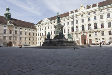 Fototapeta na wymiar VIENNA, AUSTRIA, Monument to Emperor Franz I of Austria 