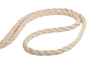 Obraz premium rope isolated on white background