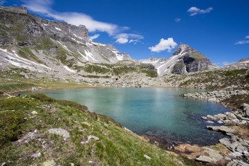 Naklejka na ściany i meble Alpe Veglia - Lago Bianco