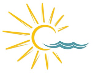 Logo sun and sea. 