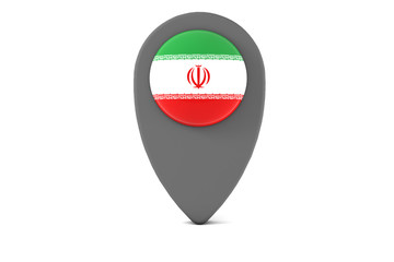 Obraz premium Iran pin icon