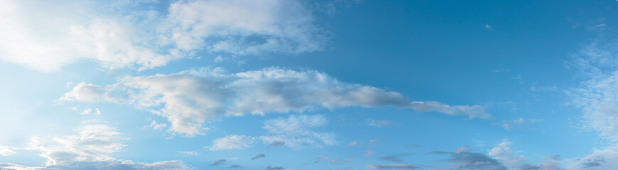 panorama blue sky