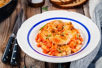 Cassoulet with sausages and beans