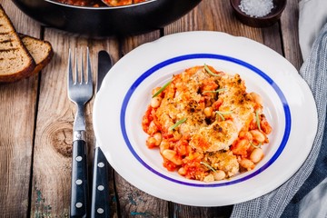 Cassoulet with sausages and beans