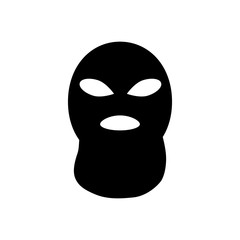 Terrorist or bandit mask icon. Vector illustration