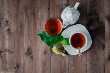 Herbal tea cup with Linden blossom