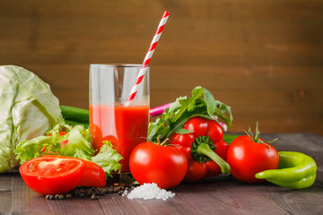 healthy vegetable juices for refreshment and as an antioxidant