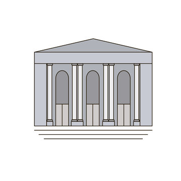 New York Public Library. icon, symbol, emblem. vector illustration.