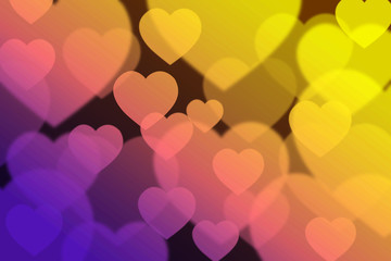 Heart bokeh background