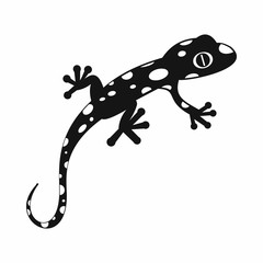 Chameleon icon in simple style isolated vector illustration. Reptiles symbol