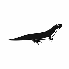 Lizard icon in simple style isolated vector illustration. Reptiles symbol