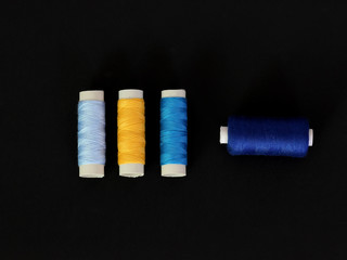 Be different. One looking out from the crowd. Concept of: difference, business, leadership, uniqueness, opposite direction.