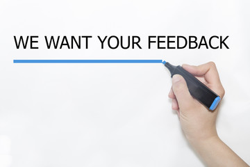 The text we want your feedback