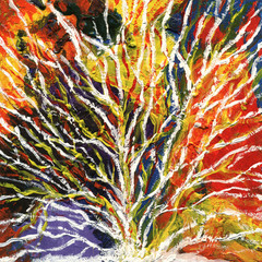 Art background. Acrylic paint