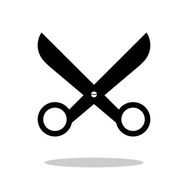Scissors symbol. Isolated on white background