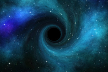 deep space black hole - obrazy, fototapety, plakaty