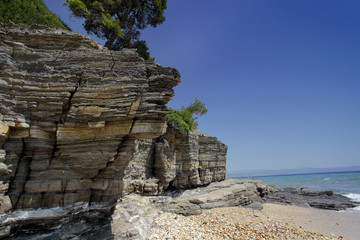 Vourvourou beach, Sithonia, Chalkidiki, Greece