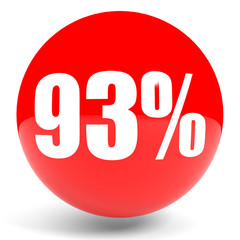 Discount 93 percent off. 3D illustration.