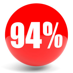 Discount 94 percent off. 3D illustration.