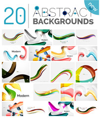 Motion concept abstract background set