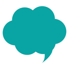 cloud conversation bubble icon