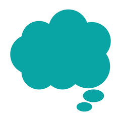 cloud conversation bubble icon